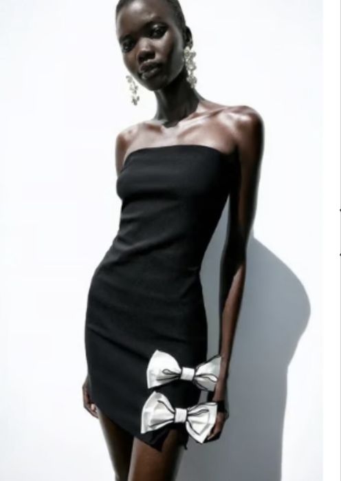 Рокля Zara, черна, размер Л