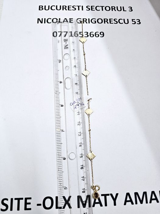 Vand bratara dama din aur 14 k 2.62 g cod 990