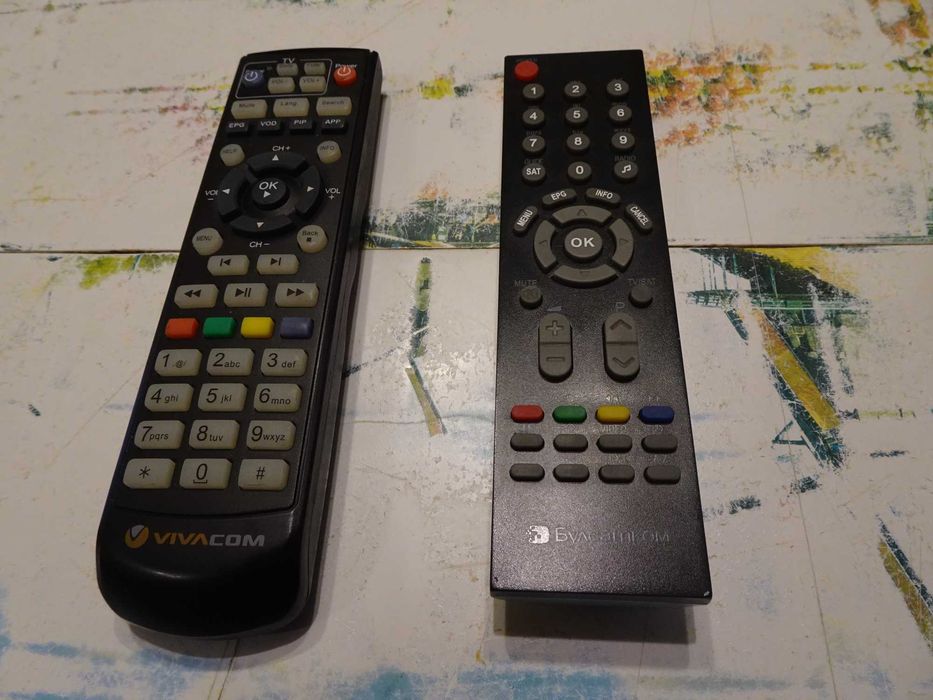 Дистанционни на ВИВАКОМ и БУЛСАТКОМ, работещи, без включени батерии