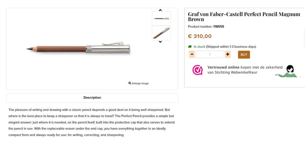 Graf von Faber-Castell Perfect Pencil Magnum Brown