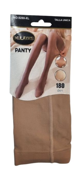 Топъл дамски чорапогащник с подплата Чорапогащи Черен Бежов