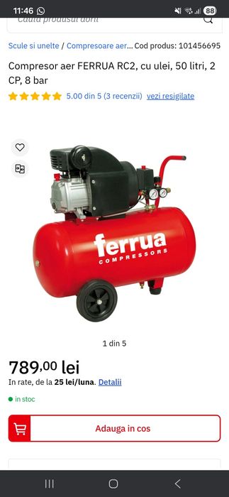 Compresor aer 50litri