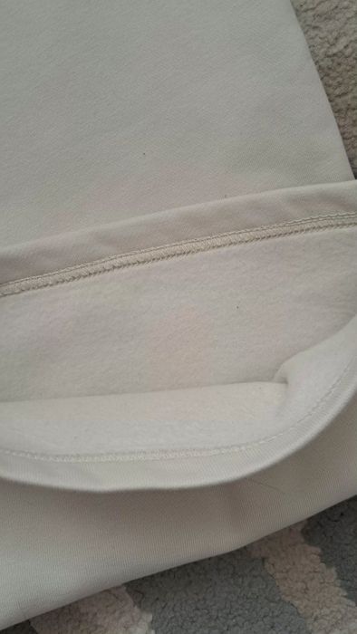 Pantaloni crac larg Zara, L, crem