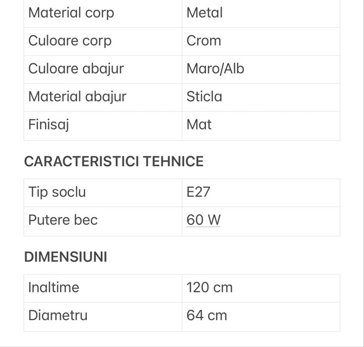 Lustra, Lena SP3 D64 Marrone, Ideal LUX, Crom