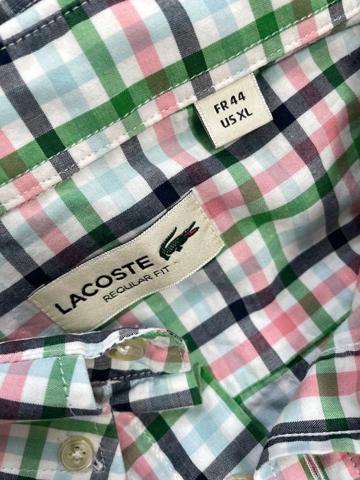 Мъжка карирана риза LACOSTE | XL