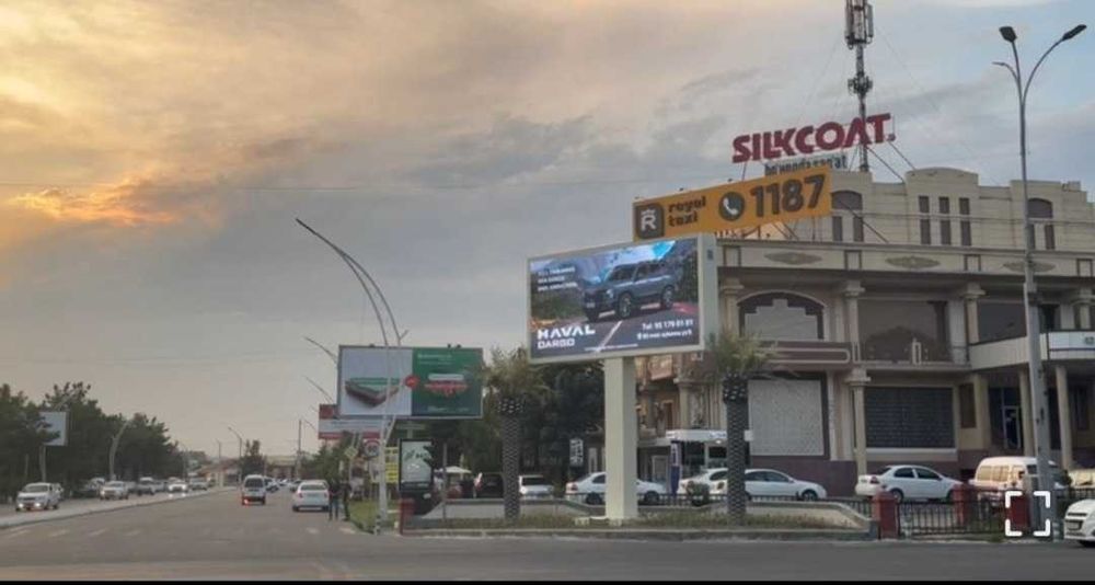 LED Ekranlar Jizzax shaxar markazlarida | Реклама на ЛЕД Экранах