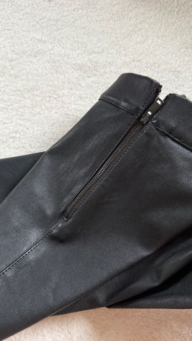 Massimo Dutti кожен skinny панталон, размер М