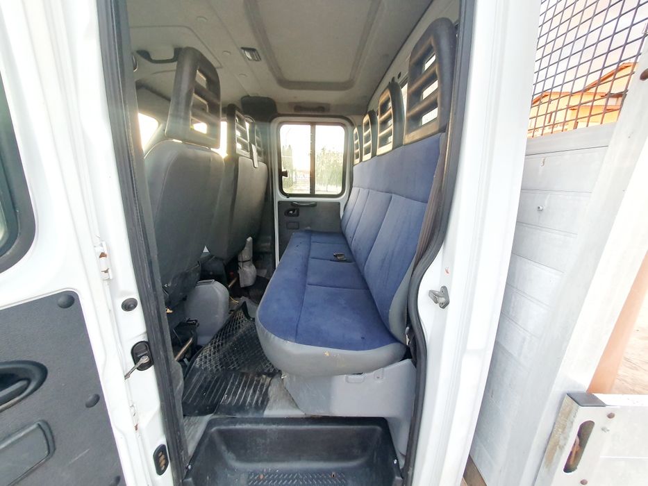 Iveco daily 35c12 [35c15 35c18 sprinter ] cabină dublă 7 locuri bena 3.40