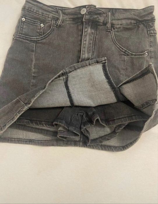 Fusta pantalon denim