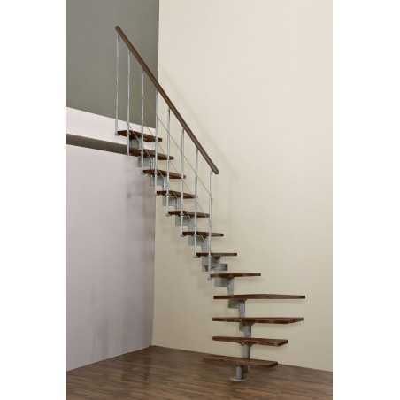 Вътрешно метално стълбище | Модулно стълбище за етаж | Антрацит