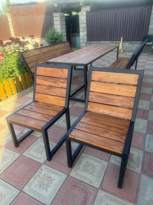 Комплект скамья и стол