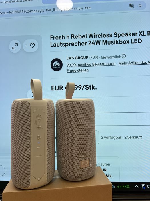 Set 2 Boxe Portabile Fresh 'n Rebel