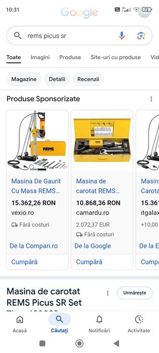Mașina de carotat Rems an 2025