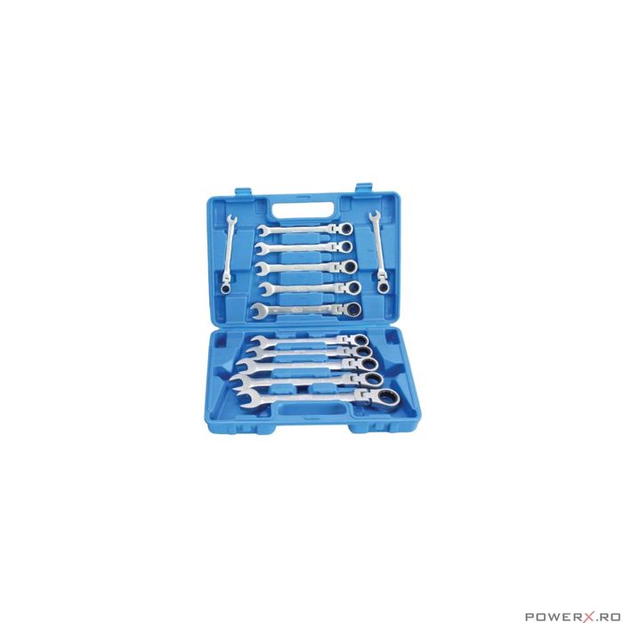 Trusa chei fixe combinate cu clichet 8-22 mm Satra