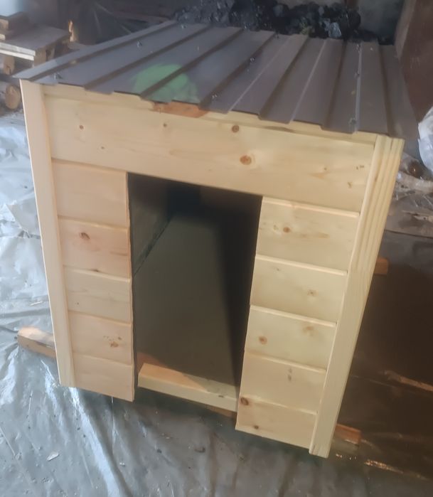 дом для собаки имитая бруса