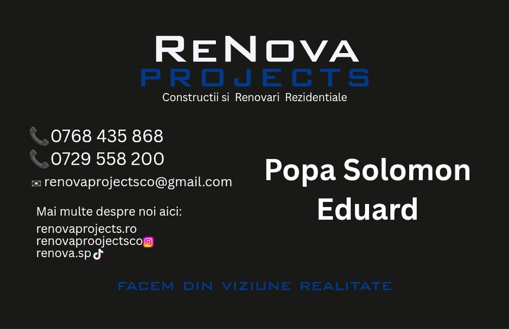 Renovări complete interioare și exterioare