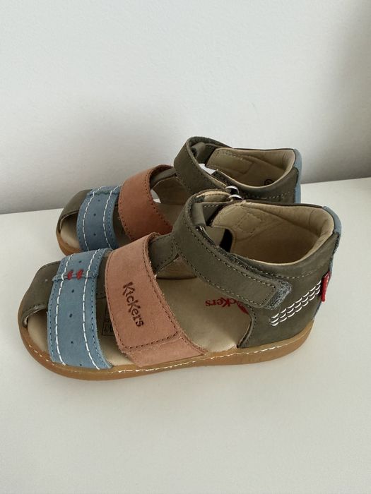 Sandale copii din piele Kickers, marime 24