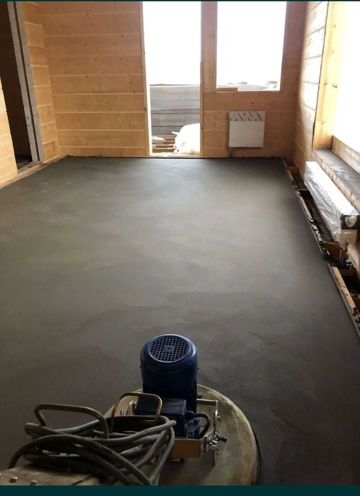 Полусухой стяжка делаем за один день готовый пол ровный 15 лет на рынк