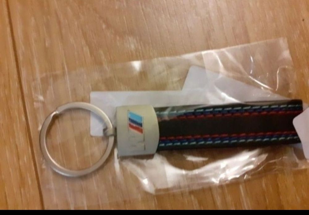 Breloc pentru chei masina pentru Bmw M piele metal solid