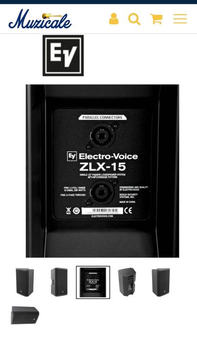 Boxe Electrovoice ZLX15 - pasive, noi