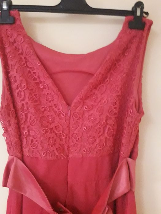 Rochie de  ocazie, dantelă cu voal