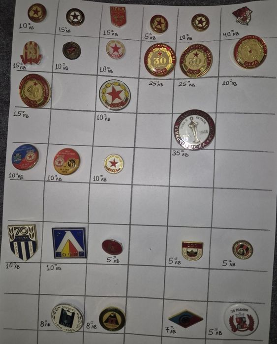 Значки на български футболни клубове