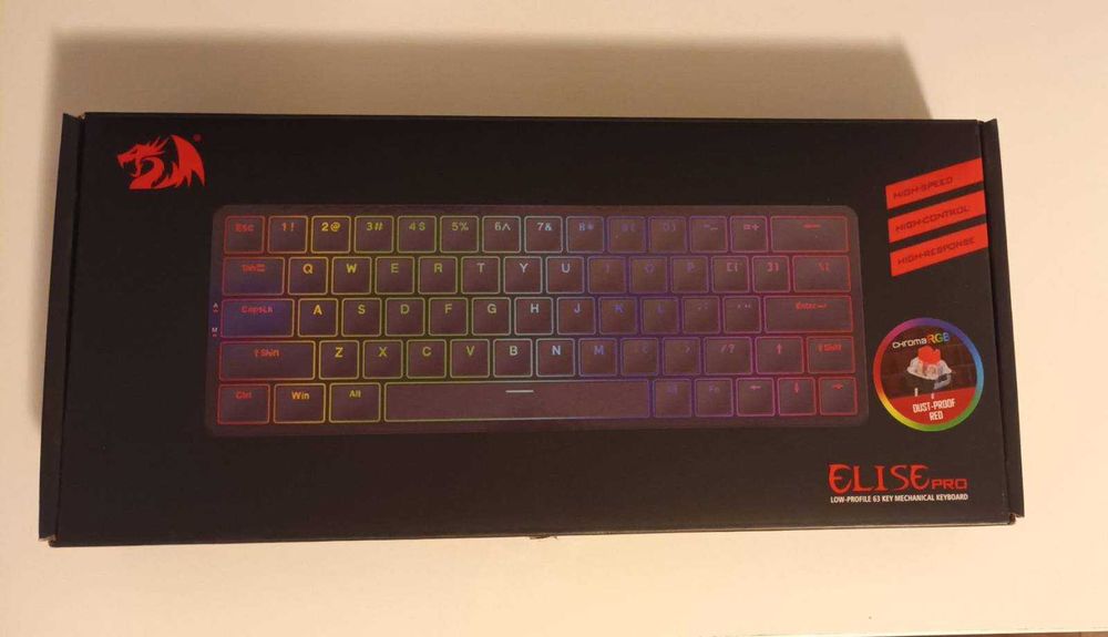 Tastatura mecanica wireless/wired Redragon Elise Pro (mini) - cutie, nefolosita