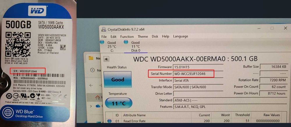 HDD 500GB WD Caviar Blue 3.5” SATA III