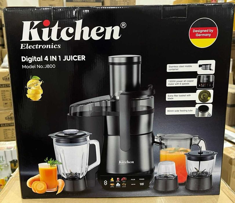Электрическая соковыжималка, кухонный комбайн, Kitchen j800 4в1 sv1