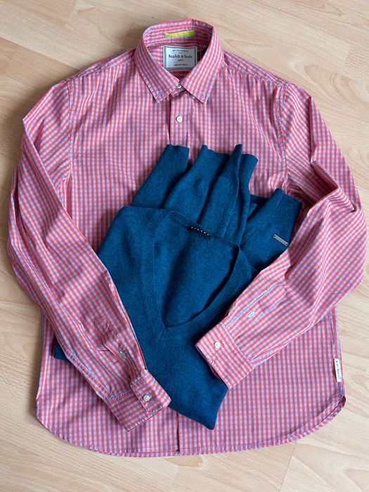 Scotch & Soda хубава памучна риза в ситно каре М размер