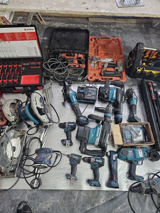 Diferite scule makita xgt 40v și makita 18 v ,hilti, wurth, milwaukee,