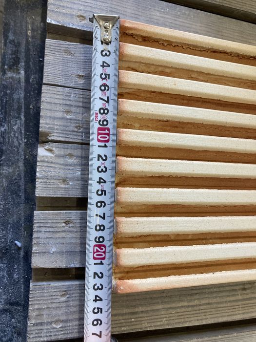 Масивна керамична плоча с канали 490х230