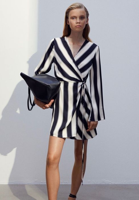 Сатена рокля H&M