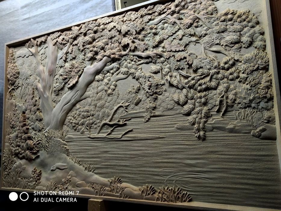 3D Barelef kartinka devor uchun