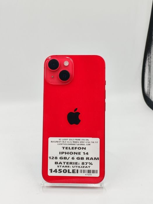 iPhone 14 128gb 87% baterie Garanție! #47655