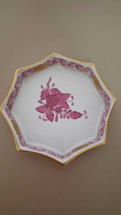 Ceasca si farfurioara marca Herend - Apponyi Purpur (Raspberry/Purple)