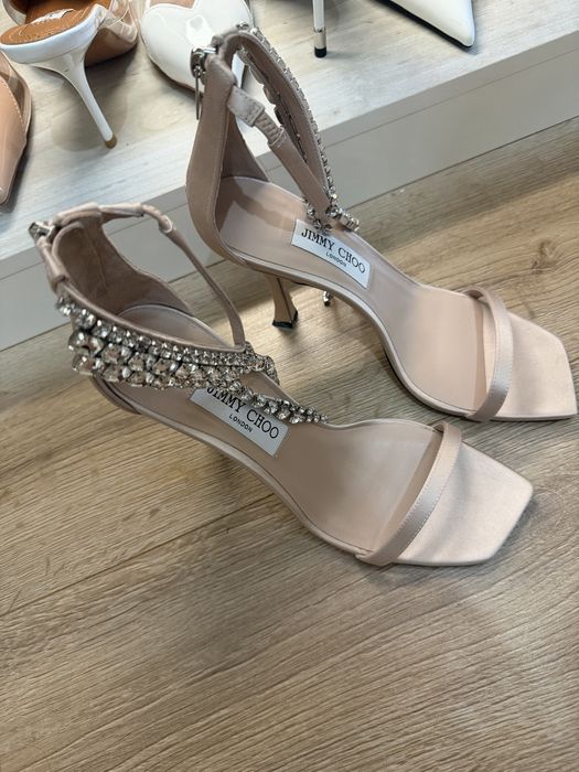 Уникални сандали ток токчета Jimmy choo