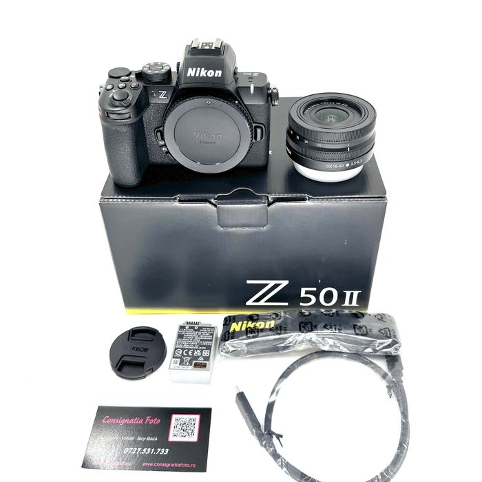 Nikon Z50 II Kit cu Obiectiv 16-50mm - Ca nou ! Garantie 3 luni !