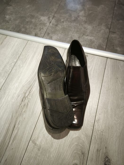 Pantofi eleganți bărbăți Leofex - Piele naturală maro/burgundy - Mărimea 43