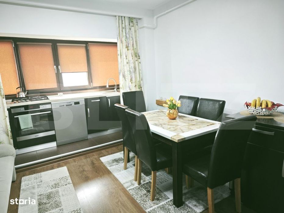 Apartament 2 camere, 57  mp, mobilat si utilat