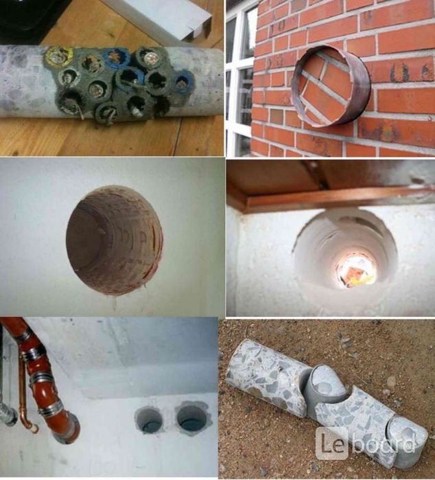 Алмазное сверление стена тесу