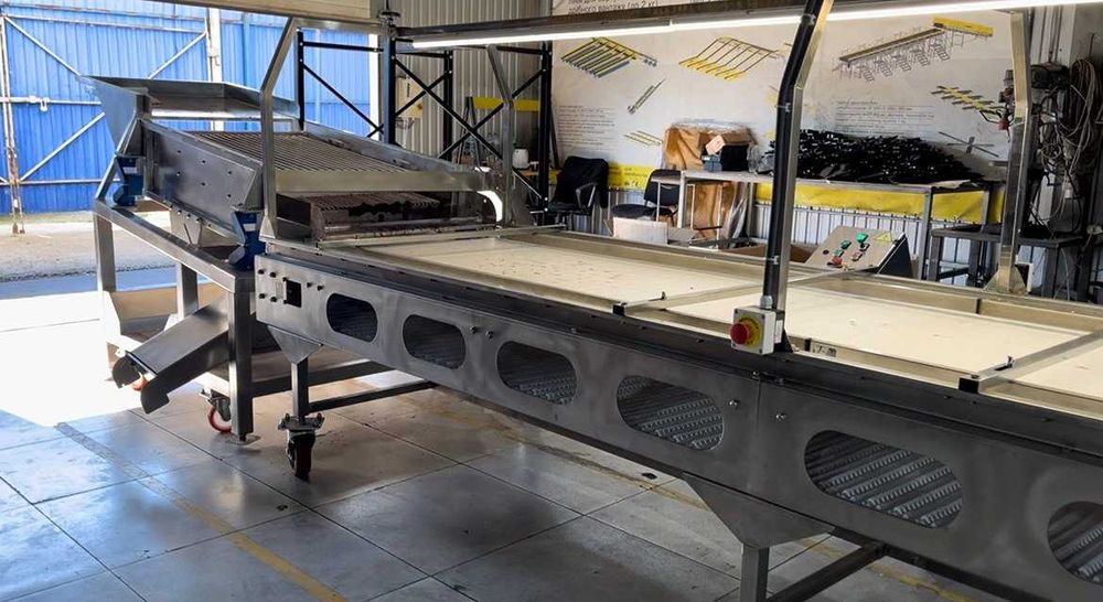 Transportor inox 4m cu bandă modulară – Masă de inspecție