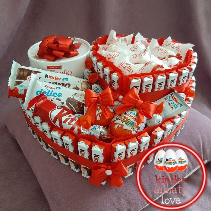 Киндер подарки. Сладкие букеты. Подарок девушке