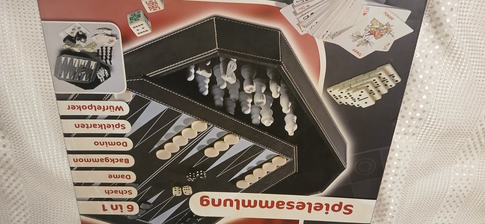 Colecție de jocuri  șah,table cărți dame domino poker Nou