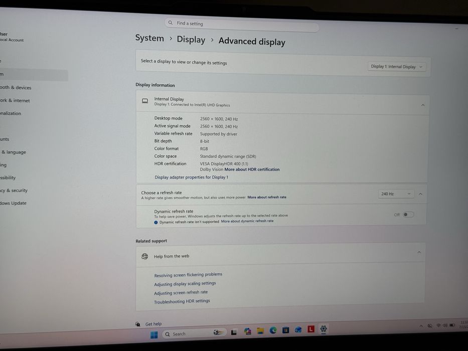Геймърски Лаптоп 16'QHD+ 240Hz Core i9-14900HX RTX 4090 16GB Lenovo Legion 7 Pro 32GB DDR5 2TB SSD