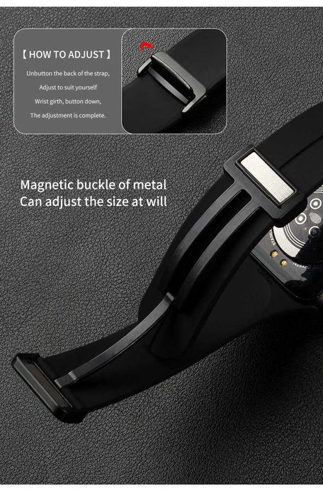 Силиконова каишка с магнитна закопчалка за Samsung/Huawei/Amazfit и др