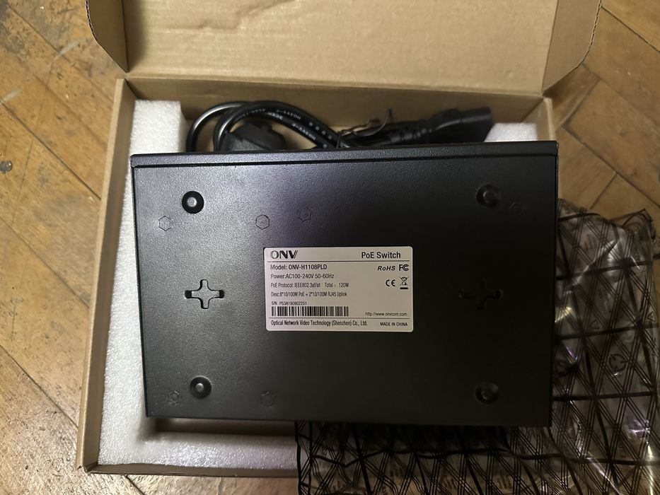 PoE коммутатор ONV H1108PLD 8 порт