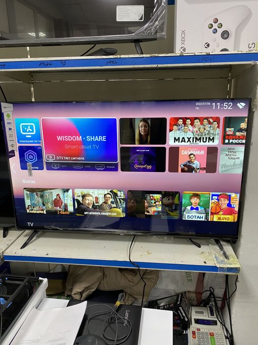 Samsung телевизор Smart tv YouTube Новые,Ашылмаган,32,45 дюйм