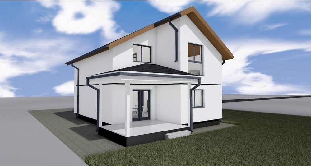 Vand casa pe structura metalica