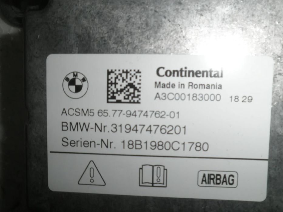 calculator airbag bmw seria 5 g30 31947476201 947476201 9474762